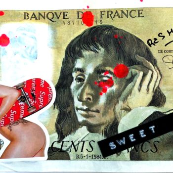 Collages titled "SWEET BITCH ..." by Rose-Agathe Steiner, Original Artwork