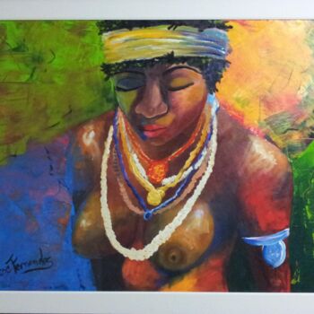 Painting titled "Beleza em cores" by Rose Fernandes, Original Artwork, Acrylic
