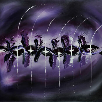 Painting titled "Mystere" by Rose Mary Vallas, Original Artwork, Acrylic Mounted on Wood Stretcher frame