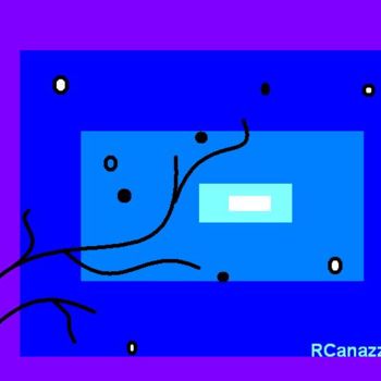 Arts numériques intitulée "Azul" par Rose Canazzaro, Œuvre d'art originale
