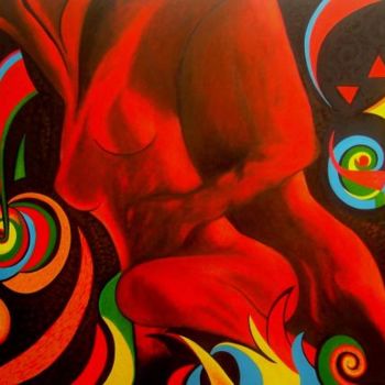 Pintura titulada "EU E VOCÊ - ROSE CA…" por Rose Canazzaro, Obra de arte original, Oleo