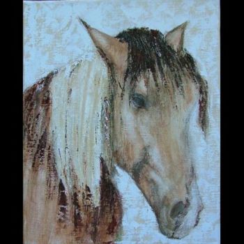 Painting titled "Le cheval de Sarah" by Rosedingue, Original Artwork