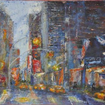 Painting titled "NEW YORK FEV 2011" by Rosedingue, Original Artwork