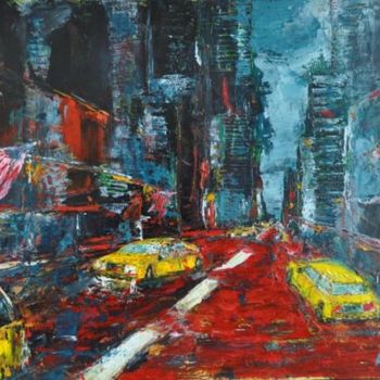 Painting titled "NEW YORK FEV 2011 N2" by Rosedingue, Original Artwork