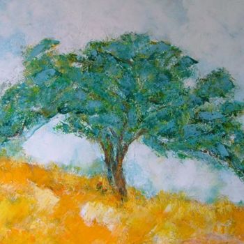 Painting titled "L'arbre des Rosedin…" by Rosedingue, Original Artwork, Oil