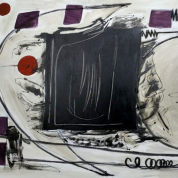 Картина под названием "Composição com Linh…" - Roseli Franco, Подлинное произведение искусства, Масло