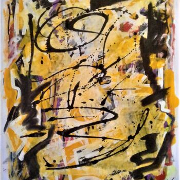 Pintura intitulada "Linhas Abstratas (…" por Roseli Franco, Obras de arte originais, Acrílico