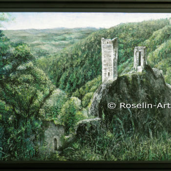 Pittura intitolato "Peinture à l’huile.…" da Roselin-Art, Opera d'arte originale
