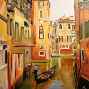 Pintura titulada "Venise" por Roseline Pederencino Et Olivier Villella, Obra de arte original