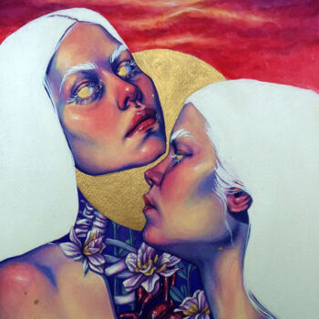 Peinture intitulée "Se transmuta, se tr…" par Roselin Estephanía, Œuvre d'art originale, Aquarelle