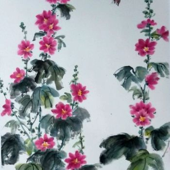 绘画 标题为“Danse des papillons…” 由Roselyne Pegeault, 原创艺术品, 水彩