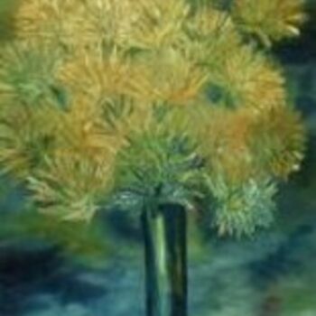 "Yellow Flowers" başlıklı Tablo Rose Marie Colucci tarafından, Orijinal sanat, Petrol