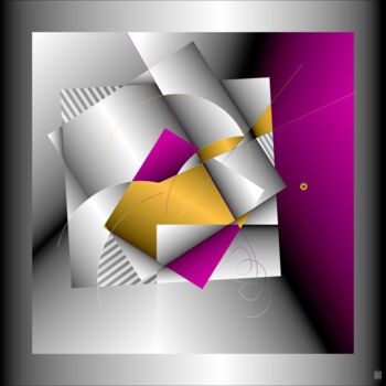 Digitale Kunst getiteld "Pivot Square -  230…" door Rosemary Collard, Origineel Kunstwerk, 2D Digital Work