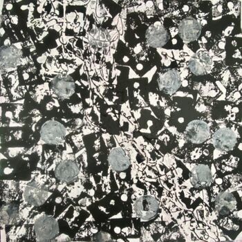 Картина под названием "Film Noir" - Rosemary Michel, Подлинное произведение искусства, Акрил Установлен на Деревянная рама д…