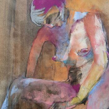 Pittura intitolato "Colors" da Rosemay Dahan, Opera d'arte originale, Pastello