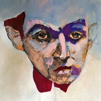 Painting titled "Egon Schiele portra…" by Rosemay Dahan, Original Artwork, Acrylic