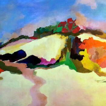 Картина под названием "On a sunny day at B…" - Rosemay Dahan, Подлинное произведение искусства, Акрил