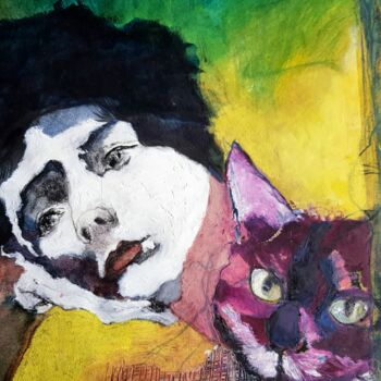 Картина под названием "Mélancolie" - Rosemay Dahan, Подлинное произведение искусства, Пастель