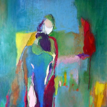Peinture intitulée "Together" par Rosemay Dahan, Œuvre d'art originale, Huile