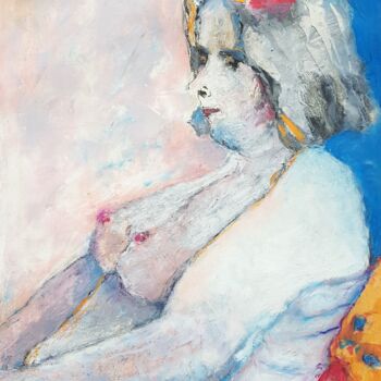 Malarstwo zatytułowany „Blanche” autorstwa Rosemay Dahan, Oryginalna praca, Olej