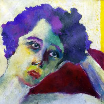 Картина под названием "Anne en septembre" - Rosemay Dahan, Подлинное произведение искусства, Масло