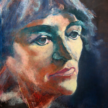Painting titled "Suzanne Valadon" by Rosemay Dahan, Original Artwork, Pastel