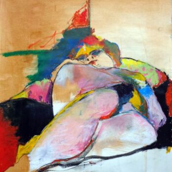Картина под названием "Ilana" - Rosemay Dahan, Подлинное произведение искусства, Пастель