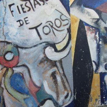 Schilderij getiteld "plaza de toros de V…" door Sergio Llorente Rosendo, Origineel Kunstwerk