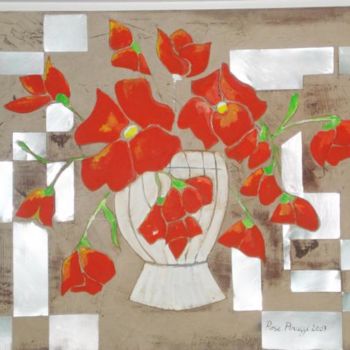 Peinture intitulée "Estude de Flores e…" par Rose Perussi, Œuvre d'art originale