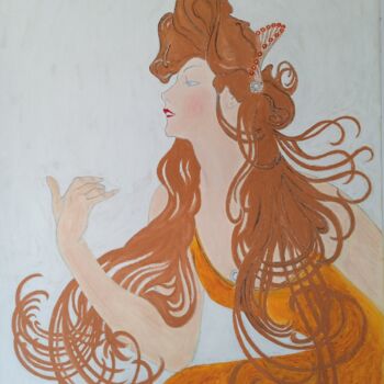 Pittura intitolato "Pelo alborotado" da Roser Solà, Opera d'arte originale, Olio