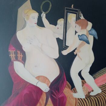 "La Venus ante el es…" başlıklı Tablo Roser Solà tarafından, Orijinal sanat, Petrol