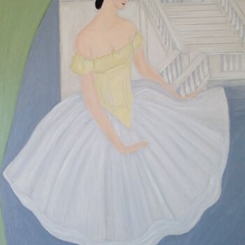 Peinture intitulée "La bailarina" par Roser Solà, Œuvre d'art originale, Huile Monté sur Châssis en bois