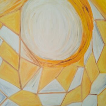 Pittura intitolato "El Sol cristalino" da Roser Solà, Opera d'arte originale, Olio