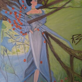 Peinture intitulée "Un día en el bosque" par Roser Solà, Œuvre d'art originale, Huile