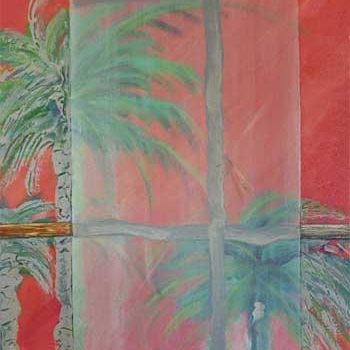 Painting titled "palmera 2" by Roser Caritx Vilaseca, Original Artwork