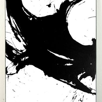 Peinture intitulée "Black 45x" par Rosi Roys, Œuvre d'art originale, Acrylique