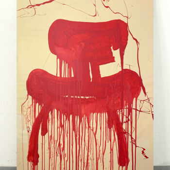 "Red chair 3" başlıklı Tablo Rosi Roys tarafından, Orijinal sanat, Akrilik