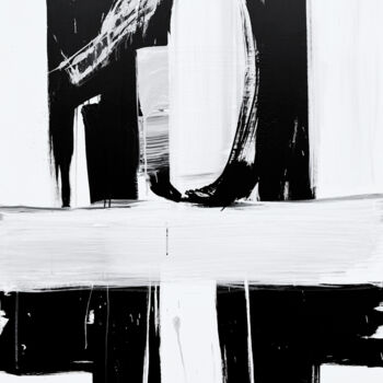 Картина под названием "Black 170x" - Rosi Roys, Подлинное произведение искусства, Акрил
