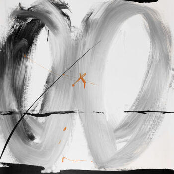 Peinture intitulée "Mini black 3" par Rosi Roys, Œuvre d'art originale, Acrylique