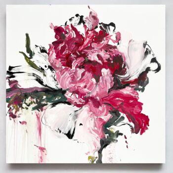 绘画 标题为“Pink flower 6” 由Rosi Roys, 原创艺术品, 丙烯