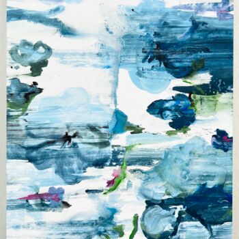 Peinture intitulée "Blurred flower 4" par Rosi Roys, Œuvre d'art originale, Acrylique