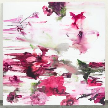 Painting titled "Blurred flower 5" by Rosi Roys, Original Artwork, Acrylic