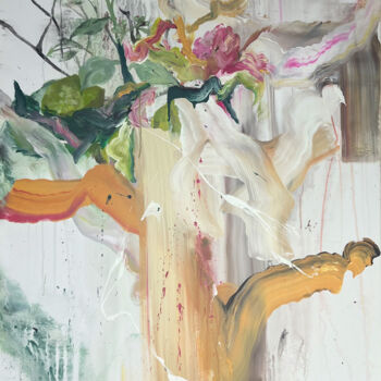 Peinture intitulée "M flower" par Rosi Roys, Œuvre d'art originale, Acrylique