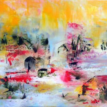 Pintura intitulada "Brouillard sur Cran…" por Rosiane Priam, Obras de arte originais