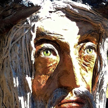 Scultura intitolato "Merlin" da Rosina Gaudio, Opera d'arte originale