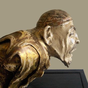 Sculpture titled "Staar" by Rosita Allinckx, Original Artwork, Clay