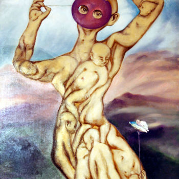 Painting titled "Мать матерей" by Pavel Rosloff, Original Artwork, Oil
