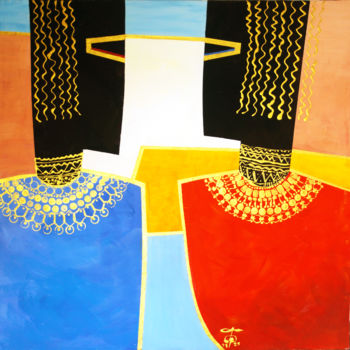 Schilderij getiteld "Abyssinian" door Igor Gor, Origineel Kunstwerk, Acryl