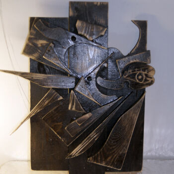 Sculptuur getiteld "3D wooden panels "…" door Igor Gor, Origineel Kunstwerk, Hout