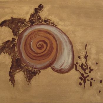 Peinture intitulée "Nella sabbia" par Anthea, Œuvre d'art originale